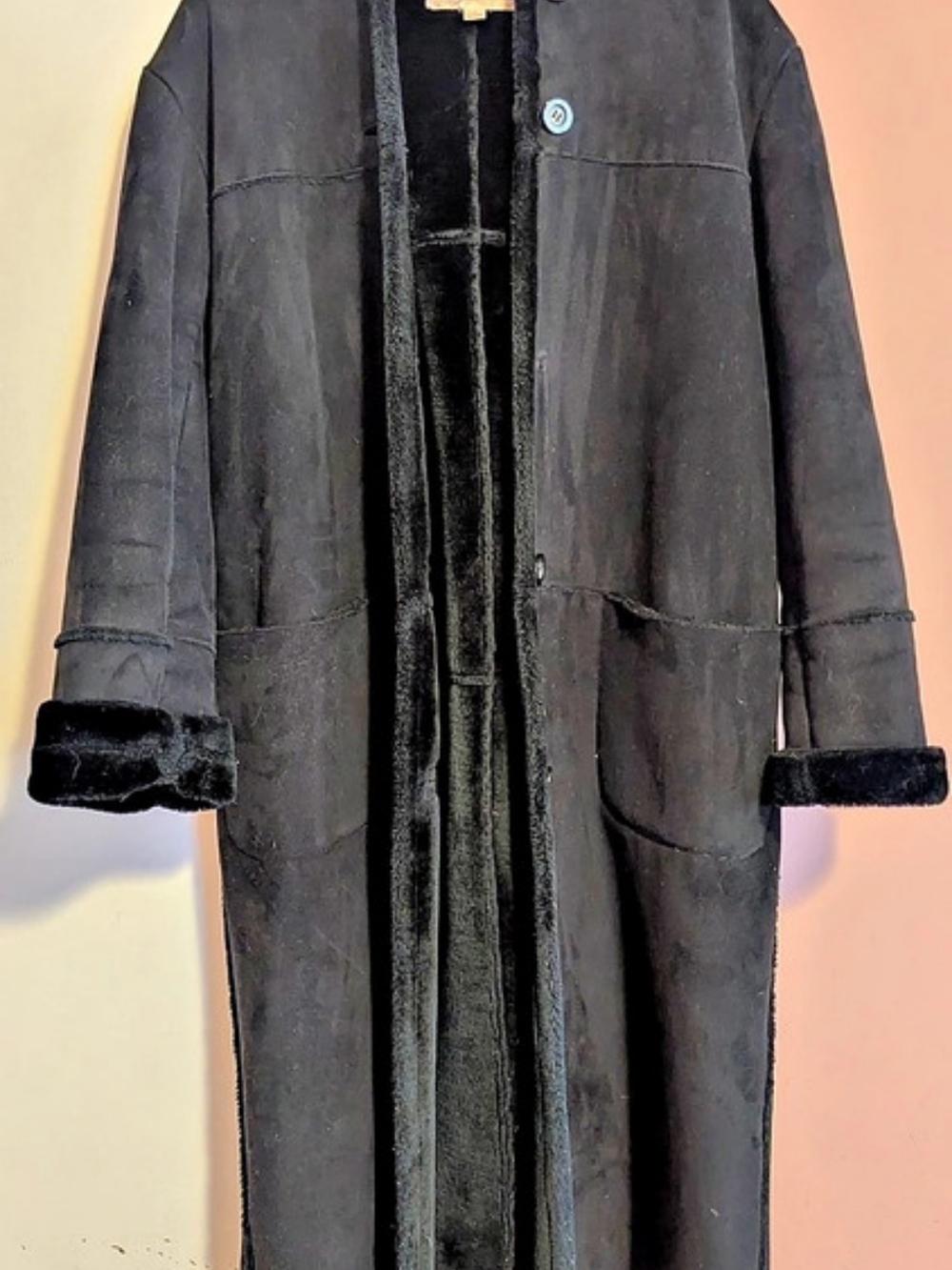 Jones New York Black Hooded Coat Size 8